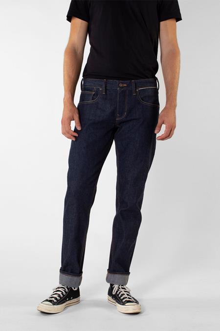Jeans Jim Regular Slim Dry Selvedge Donkerblauw